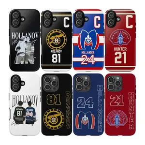 Rozanov 81 Hollander 24 Hunter 21 Hockey Tough Phone Case, Heated Rivalry Fan Cover, Compatible with iPhone 11-17 Pro Max/Plus and Samsung Galaxy S23-25