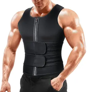 Mens Sauna Vest Waist Trainer Sauna Suit Double Sweat Belt Body Shaper for Gym Workout Exercise Menswear Shapewear Sport Fitness Tank Tops Bestie