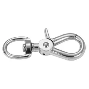 212 MAIN Light-Duty Nickel Finish .75in Swivel Trigger Round Eye Snaps, T7616602, Pack of 10 for Sailing, Water Sports Equipment