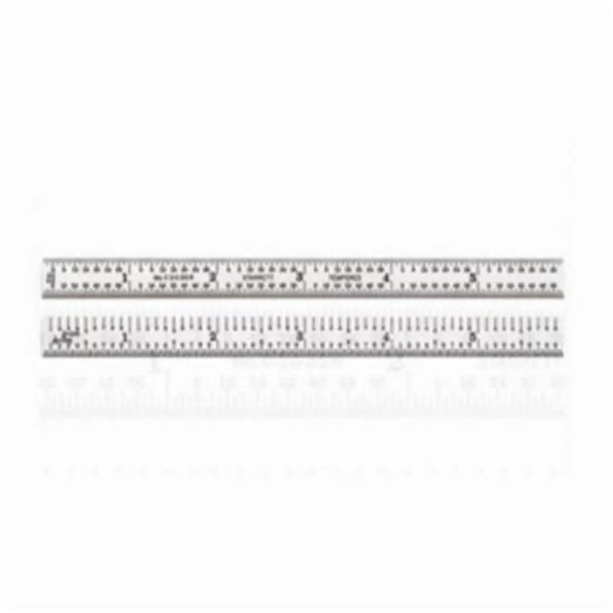 212 MAIN Starrett C303SR-6 C303 Series 6 in. 3R Graduations Imperial Scale Quick-Read Semi-Flexible Precision Steel Measuring Ruler, Silver