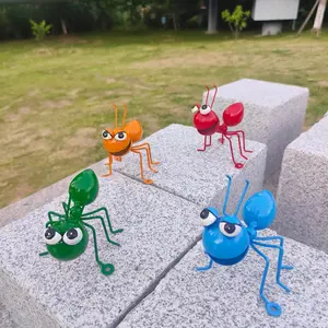 Cute Metal Ant Decorations Set, Garden Art Home Outdoor Wall Decoration, Fence Ornament, Outdoor Metal Garden Decor, Outdoor Decor, Garden Sculptures Statues