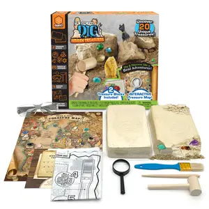 ArtSkills Epic Lab Hidden Treasures Dig Kit - Dig Up 20 Artifacts & Gemstones Science Kit for Kids - Gift for Boys and Girls
