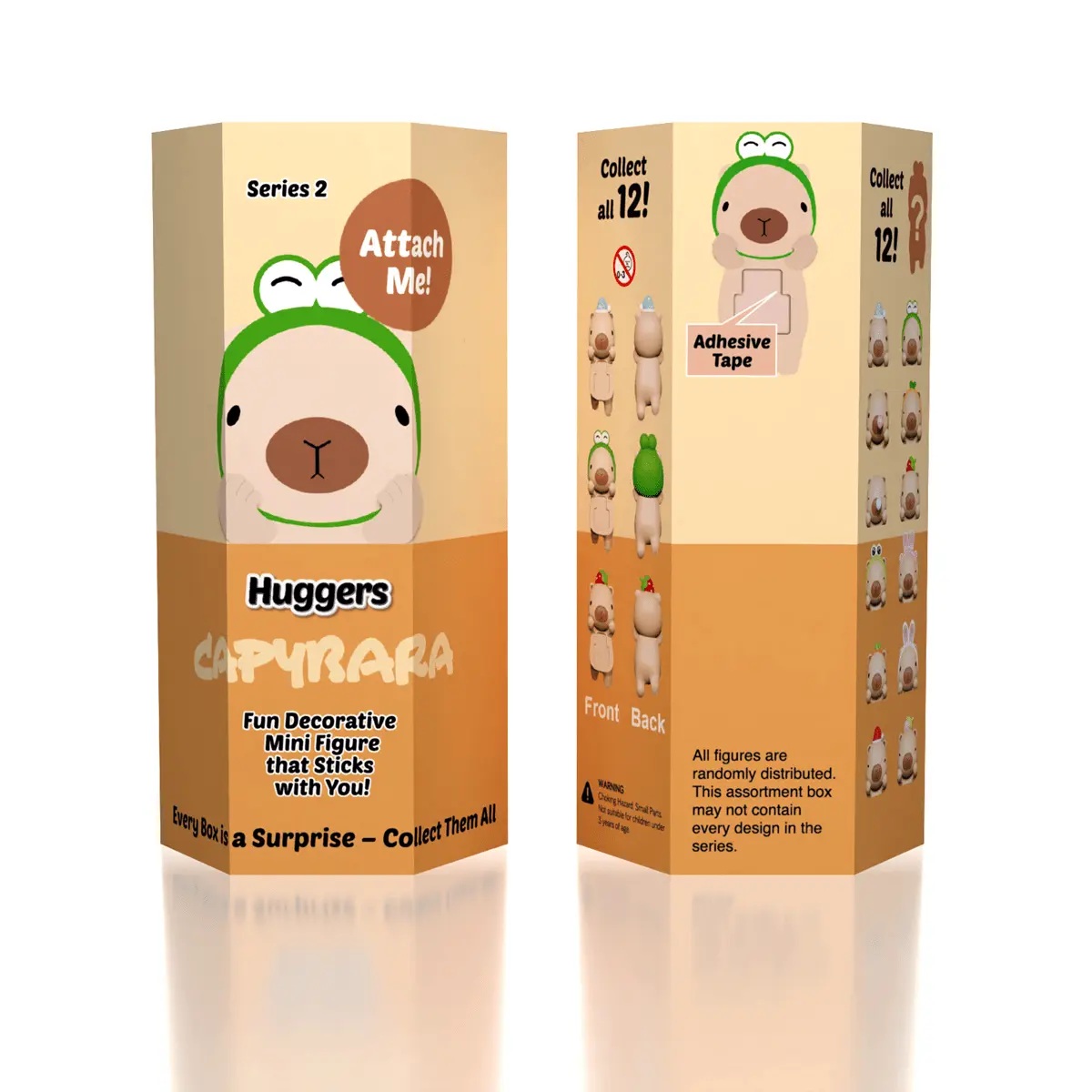 Capybara Huggers: The Phone Hugging Animals Collectable Figurine Blind Bag (1pc) 3cm x 4cm (1.2" x 1.6"). Series 2 Blindbags Capybara Huggers: The Phone Hugging Animals Collectable Figurine Blind Bag (1pc) 3cm x 4cm (1.2" x 1.6"). Series 2 Blindbags