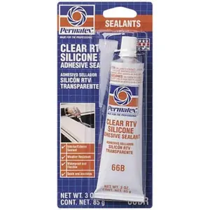 Permatex 80050 3 Oz Clear Silicone Adhesive Sealant Permatex 80050 3 Oz Clear Silicone Adhesive Sealant