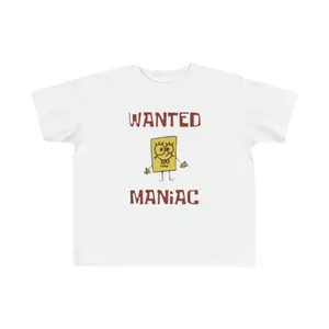 Toddler's Spongebob Meme Wanted Shirt Custom Nickelodeon Cartoon Funny- Fine Jersey Tee Menswear Breathable Hoodie Oversize Sweat Tops Graphic Tshirts
