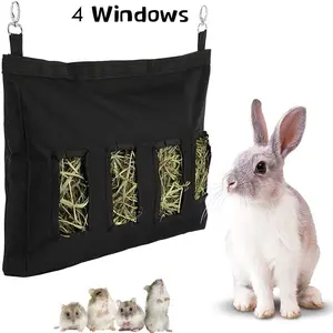 Cross-Border Rabbit Feeding Bag, Hamster Dutch Pig Feed Bag, Mouse Hay Bag, Dry Grass Bag, Pet Food Package, Ideal for Small Animals
