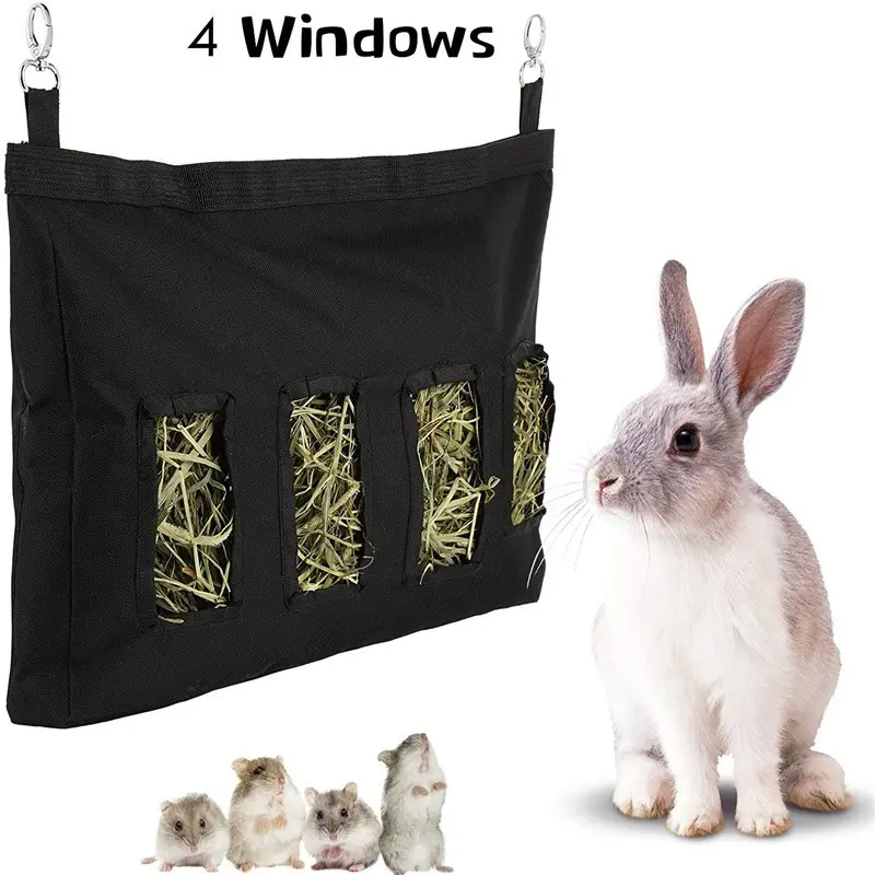 Cross-Border Rabbit Feeding Bag, Hamster Dutch Pig Feed Bag, Mouse Hay Bag, Dry Grass Bag, Pet Food Package, Ideal for Small Animals