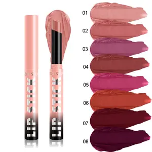 Velvet Matte Long-Lasting Lipstick, Waterproof Anti-Stain, Moisturizing Smooth Texture, High Pigment Nude, Ideal for Daily Use