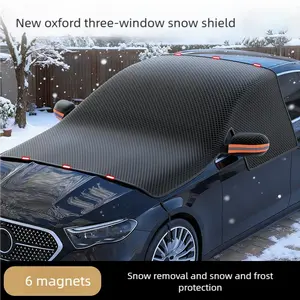 Car Windshield Cover for Ice and Snow, MagneticWindshield Cover for Car, Multi-Functional Winter Frostand Ice Removal Sunshade, WaterproofOxford Cloth, 360Windproof Cars Sun Shade WindshieldCover