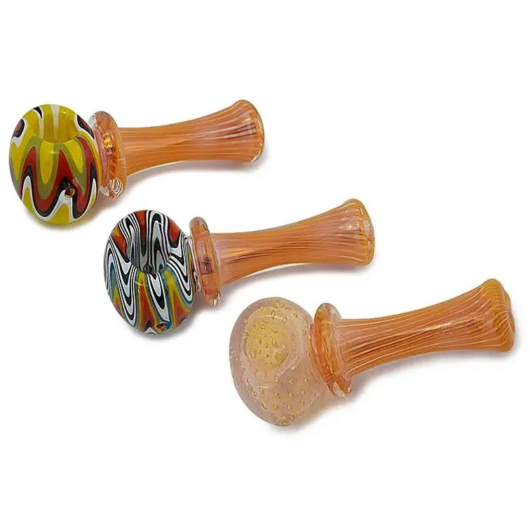 Silver & Gold Fumed Glass Pipe