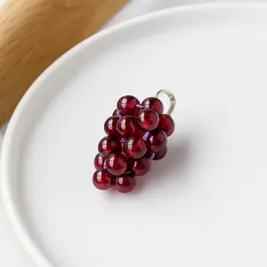 Natural Garnet Grape Pendant – Handmade Cluster Necklace for Vitality, Passion & Elegance