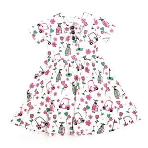 Lexi Pink Golf TUTU DRESS Bamboo Toddler Spring Summer Pink Gigi and Max 