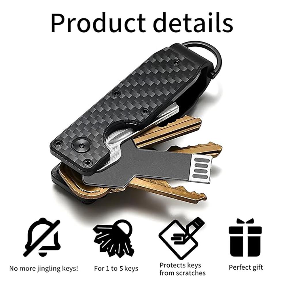 Multifunctional Compact Keys Organizer, Minimalist Innovative Keyholder, Smart Durable Car Key Chain, For Key Holder Secures 1-5 Keys, Easy To Carry, Fashion Accessories, Perfect Gift Multifunctional Compact Keys Organizer, Minimalist Innovative Keyholder, Smart Durable Car Key Chain, For Key Holder Secures 1-5 Keys, Easy To Carry, Fashion Accessories, Perfect Gift