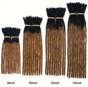 No import charges 10 Strands/pack 0.16inch Synthetic DreadlockExtensions  WidthLoc Extensions Handmade Reggae Style CrochetB #T1B30raiding Hair, Protective Styling, Hippie Hairstyle,Straight Dreadlocks, Loc Hairstyle, Synthetic HairHandmade Braids