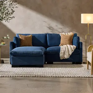 Best Choice Products 82in Modular Sectional Pillowtop Sofa w/ Ottoman & Storage