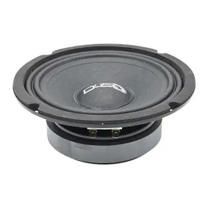 DOWN4SOUND D4S-SF654 - 6.5" Shallow Mount Midrange Speaker - 100W RMS, 4 Ohm High-Performance Audio Driver