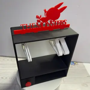 3D Printed Mini Character Closet with Hangers – Collectible Display Accessory