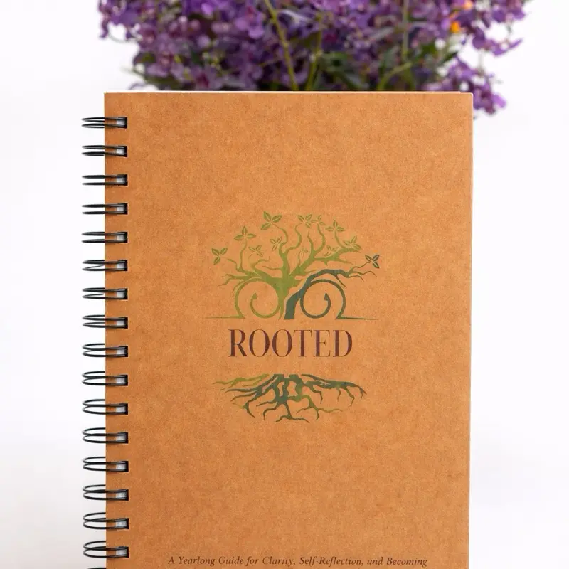 Rooted | Sobriety Journal | Self-Growth Journal | Daily Reflection & Healing Journal | Yearlong Guide for Clarity, Self-Reflection, & Becoming Guided