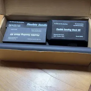 Sanding Block Kit, 7 Counts/set Heavy Duty Wet or Dry Sanding Blocks for Automotive and Woodworking, Includes Light, Flexible and Hard Blocks