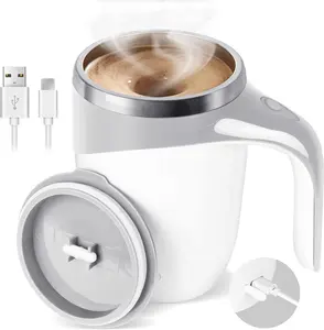 Automatic Magnetic Stirring Coffee Mug, Electric Stainless Steel Self Mixing Coffee tumbler, Portable Self Stirring MugRotating Home Office Spring Travel Mixing Cup 【 USB Port】Stainless Steel Travel Cup minicoffeepotcoffeecup stanleyvalentinescup hydrojug