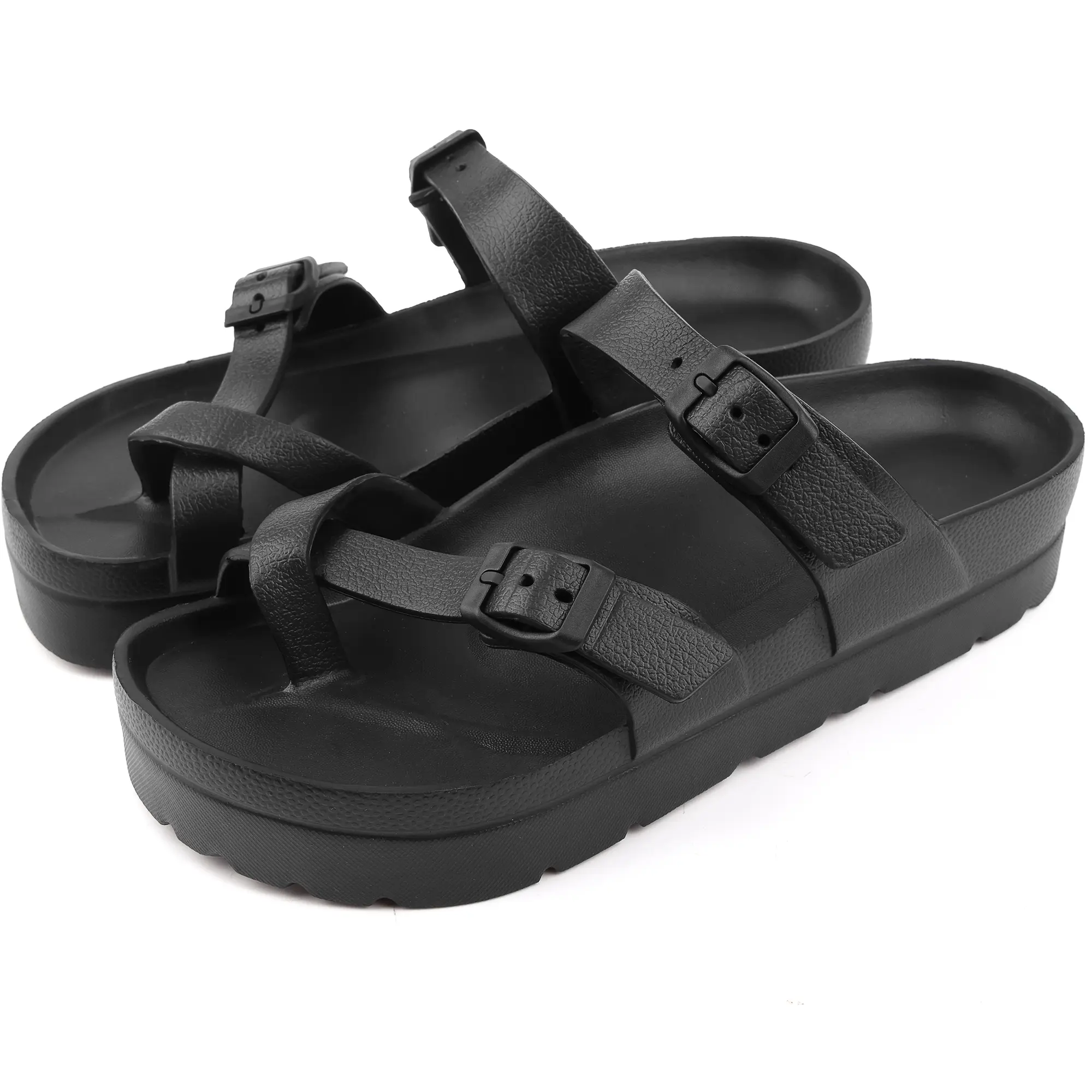 DIOLV Women's Arch Support Slide Sandals - Casual Cushioned Support Sandals with Adjustable Buckle, Thick Soles, Platform Design, Casual Sandals, Slide Sandal, Footwear, Shoe