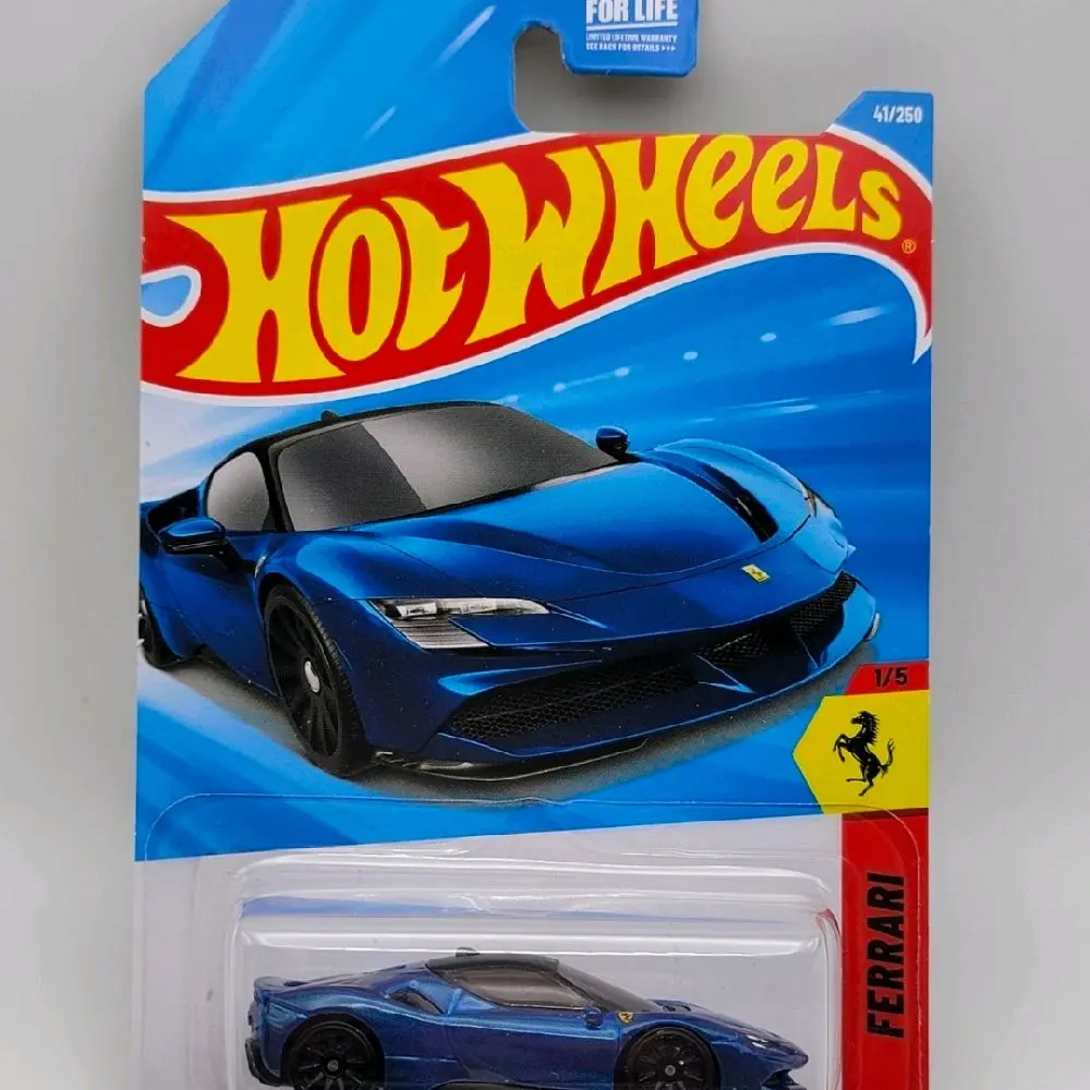 hot wheels blue Ferrari sp90 mainline fast shipping Diecast Metal Car Diecast Collectible Racing Car Model
