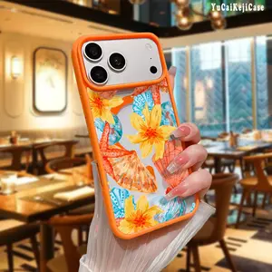 Summer beach shell starfish Floral Pattern Magnetic MagSafe Phone Case for iPhone 17 Air/16 Pro Max 15 Pro 14 13 12 11 Plus Shockproof Slim Protective Cover Casing