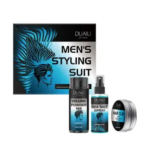 Men's 3-in-1 Hair Styling Set | Volume Powder + Sea Salt Spray + Hair Clay  Men Hair Styling Kit - The Ultimate Trio for Texture, Volume, and Hold