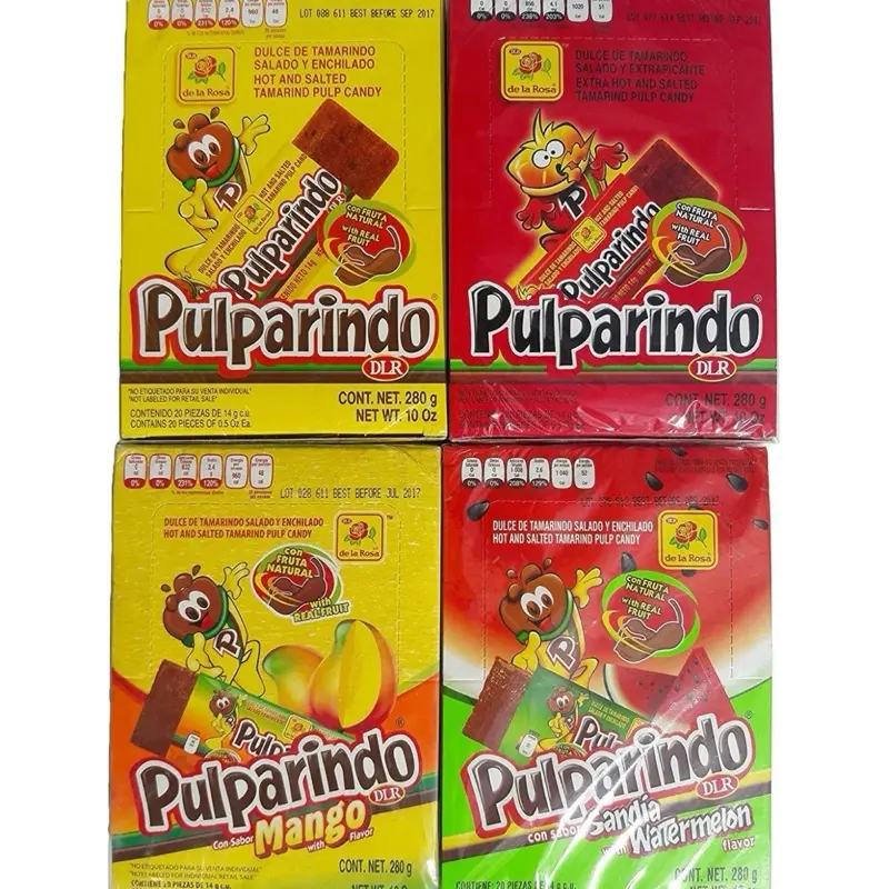 Pulparindo 20 caunts watermelon, pulparindo chamoy, pulparindo spicy, pulparindo original Candy Snack Sweet Bonbon