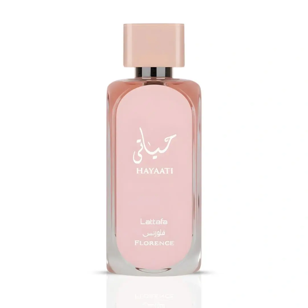 Hayaati Florence Eau De Parfum Spray 100ml (3.4 oz) by Lattafa (Velvet Pouch)