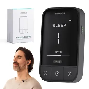 ZenoWell Vita | ZenoWell Sleep Care device – The Way to Calm | Enhance Sleep Quality | Reduce Stress | Relieve Pain and Reduce Fatigue | Vagus Nerve Massager | Vagus Nerve Coverage