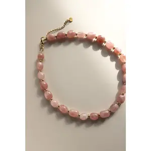 Malaysia Jade Pebble Necklace