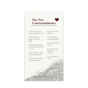 The Ten Commandments Magnet Decor Gift - Decorative Magnet for Home Decor with Biblical Reminder