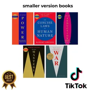 fathers day gift Robert Greene The Concise 5 Books Set (The Concise 48 Laws Of Power, The Concise Laws of Human Nature, The Concise Mastery, The Concise Art of Seduction & The Concise 33 Strategies Of War)