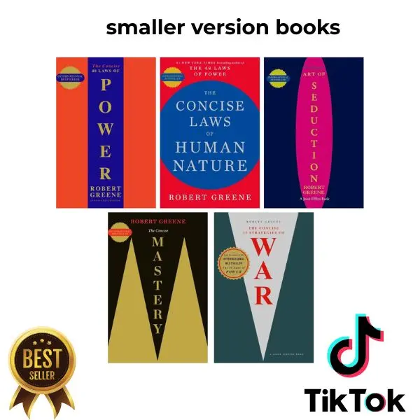 Robert Greene The Concise 5 Books Set (The Concise 48 Laws Of Power, The Concise Laws of Human Nature, The Concise Mastery, The Concise Art of Seduction & The Concise 33 Strategies Of War)