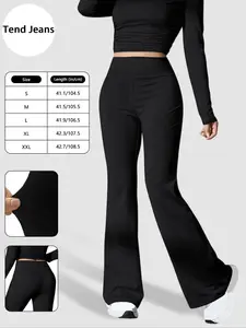 GILIPUR Black Stretchy Pants - Unrestricted for Sports, Versatile for Casual & Daily Commute, All-Season Wear Casual Fitted Pants