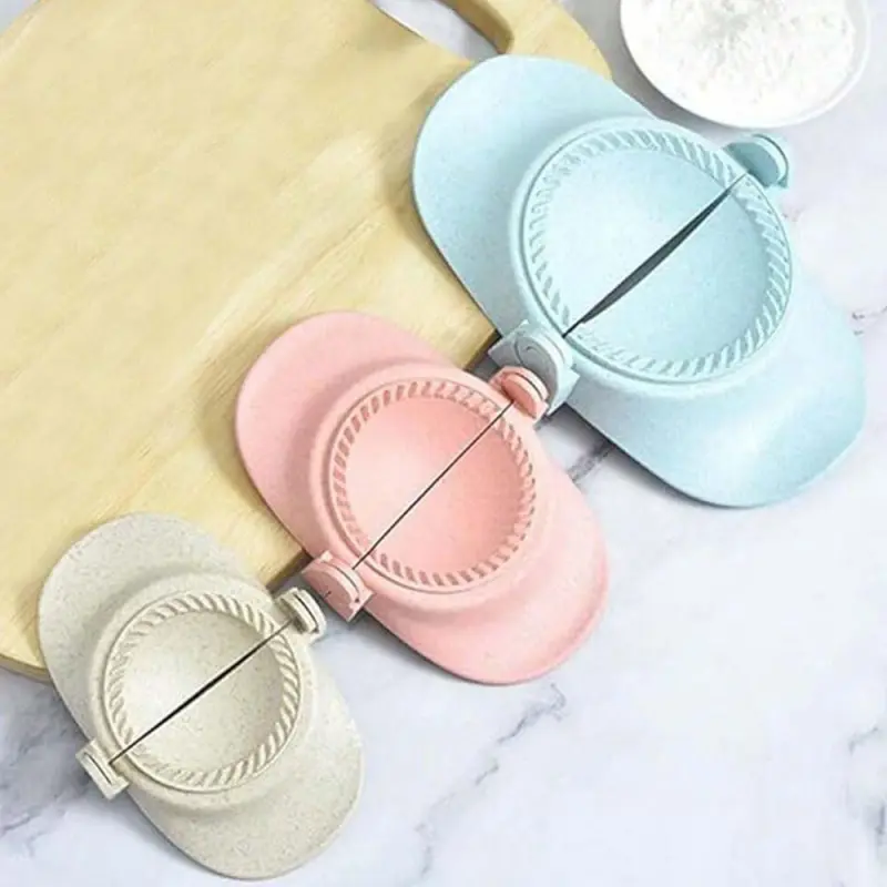 3 Piece Dough Press Set, Plastic Pastry Shaper and Pie Press with Curved Edges, Kitchen Tool Utensils for Making Dumplings, Dumpling Skin Maker, Hand Pies, Wraps, Multifunctional Kitchen Tools, Kitchen Gadget