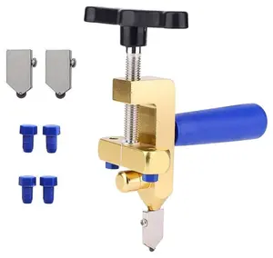 Manual Tile Cutter, 2 in 1 Glass Tile Cutter, Manual Breaking Pliers with 3-15 mm Tungsten Steel Blades, Tile Cutter Hand Tool for Home DIY Cutting Glass, Mirror, Glazed Tiles