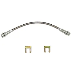 HSP4353SS- 67-68 GM B-Body Rear Brake Hose; Braided Stainless