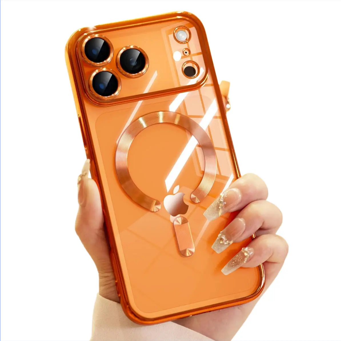 for iPhone 17 Pro Max 17 Air 17 Pro 17 Case,Compatible with MagSafe,with Camera Lens Protection,Soft Slim Clear Magnetic Cover for iPhone 15 16 Pro Max