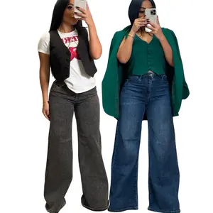 90s Girl Denim Pants Wide Leg Womenswear