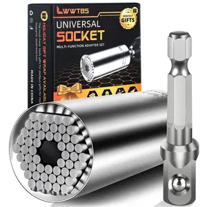 Socket Tools Stocking Stuffers for Men Universal Socket Power Drill Adapter(7-19 MM) Cool Tools