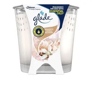 2 Pack Glade Vanilla Blossom Scented Wax Candle, 120g - Freshener for Home Decor Cozy Fragrance