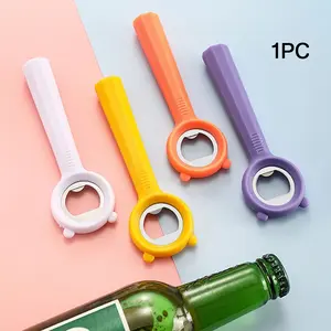 Stainless Steel Flat Head Bottle Opener, Cute Design, Durable Vertical Opener, Suitable for Beer and Soda, Ideal for Restaurants and Bars