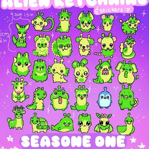 23 Options (NOT COMBO 23 KEYCHAINS) Alien Animal Choir Acrylic Keychain