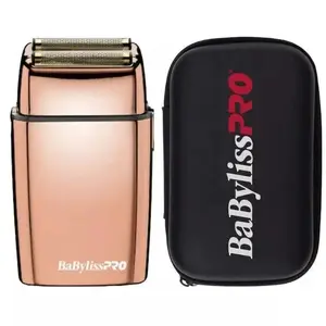 BaBylissPRO FOILFX02 Cordless Metal Double Foil Shaver Set FXFS2RG + FXFS2BPCASE
