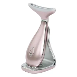 VRAIKO LILY Neck Face Massager Triple Action Skin Rejuvenation Beauty Massager Wrinkle Removal Firming Facial Rose Gold