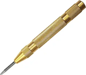 1-Piece Compact Manual-Automatic Spring-Type Center Punch, Multi-Functional Window Breaking Device for Emergency Use