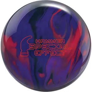 Hammer Special Effect Bowling Ball- HK22 Coverstock- Purple, Red, Grape, Black - High-Performance Solid Cover with Strong Mid-Lane Motion and Durable Design