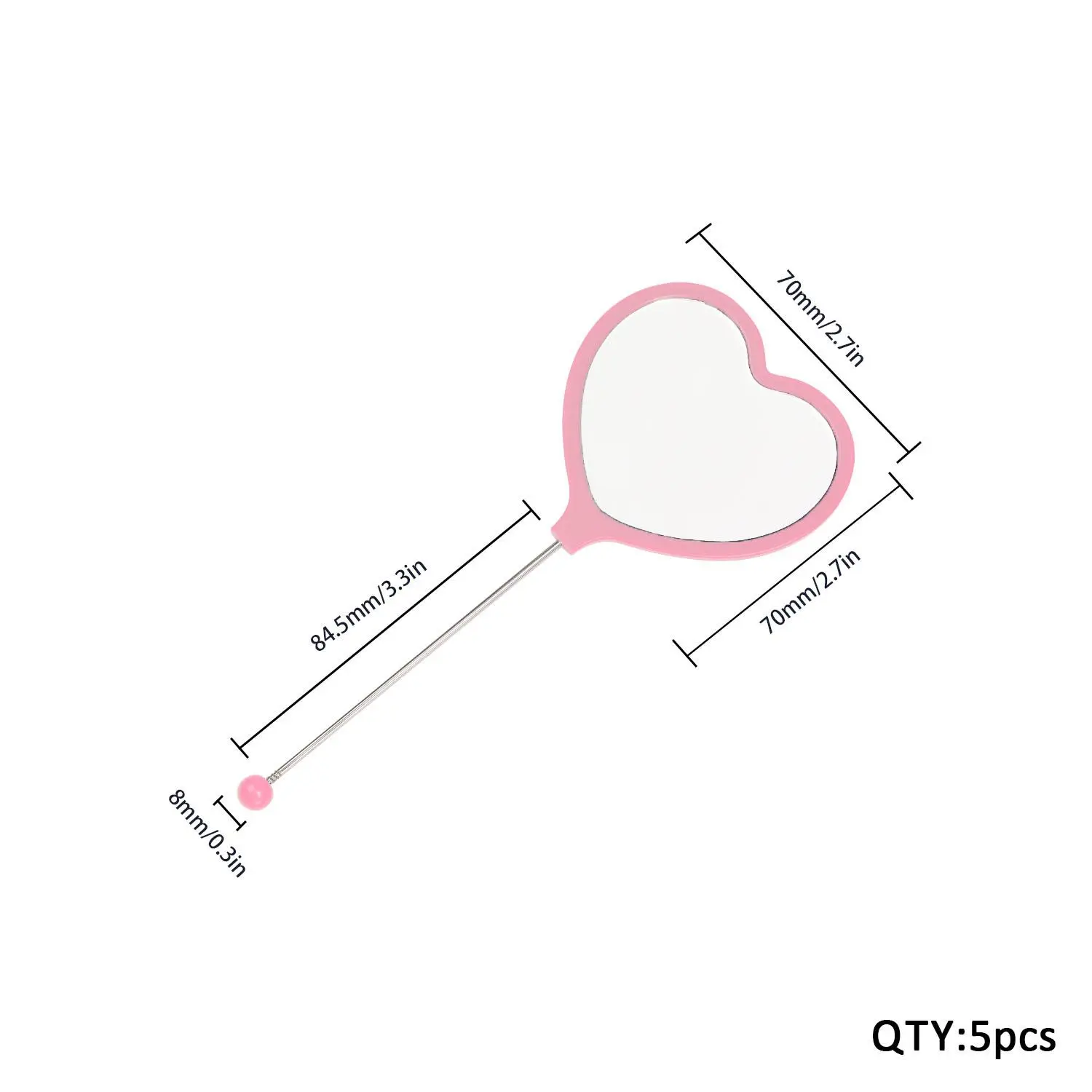 Light pink ZK482012 5PCS